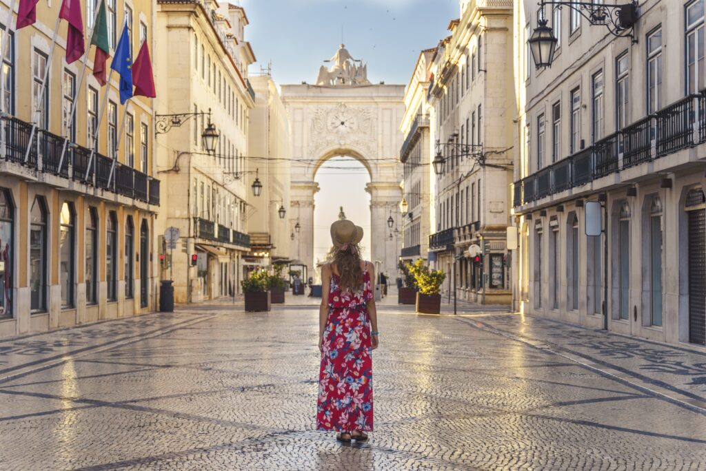 young female in a floral dress walking around the 2023 11 27 05 28 26 utc