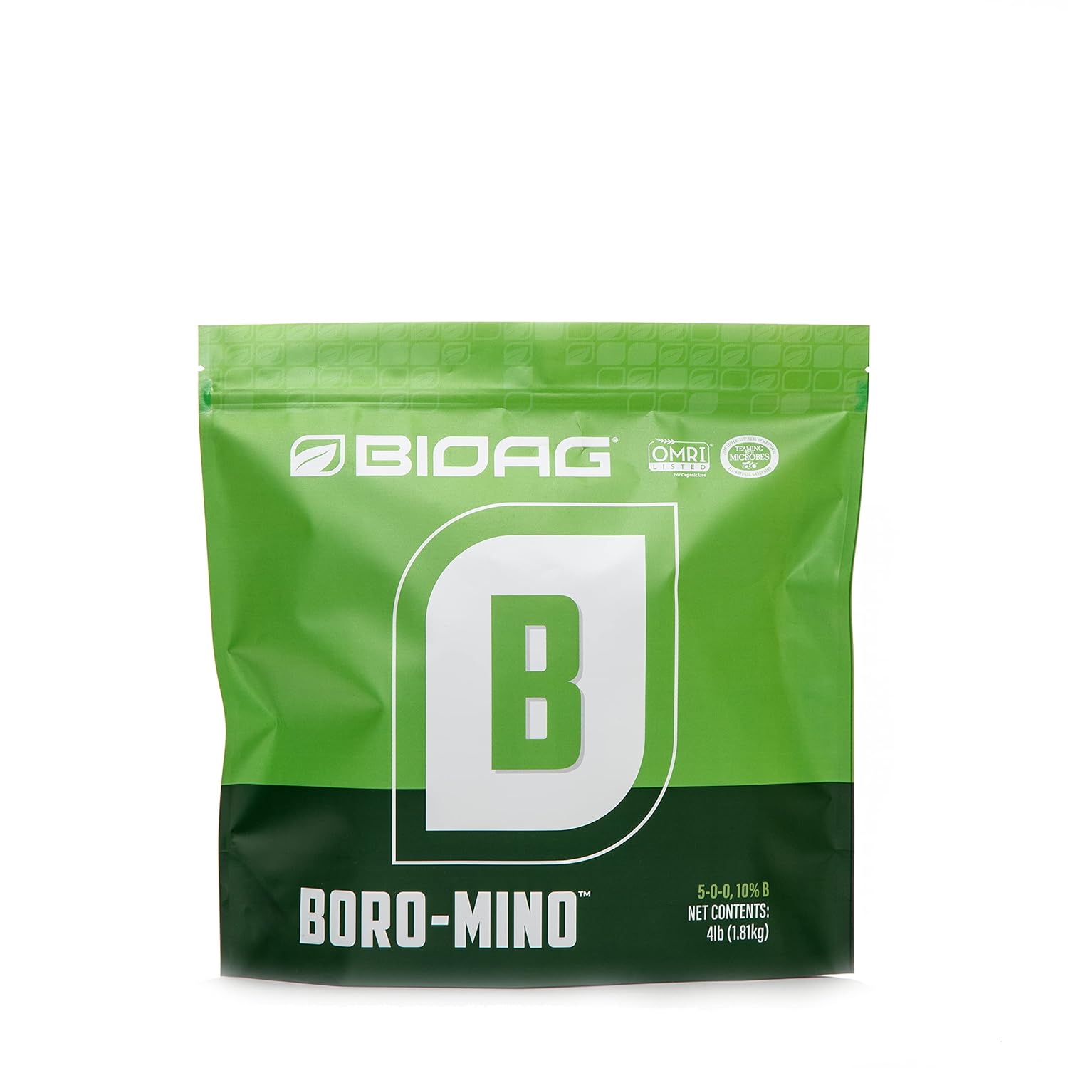 BioAg Boro-Min enhances cannabis growth by improving cell wall strength and nutrient absorption.