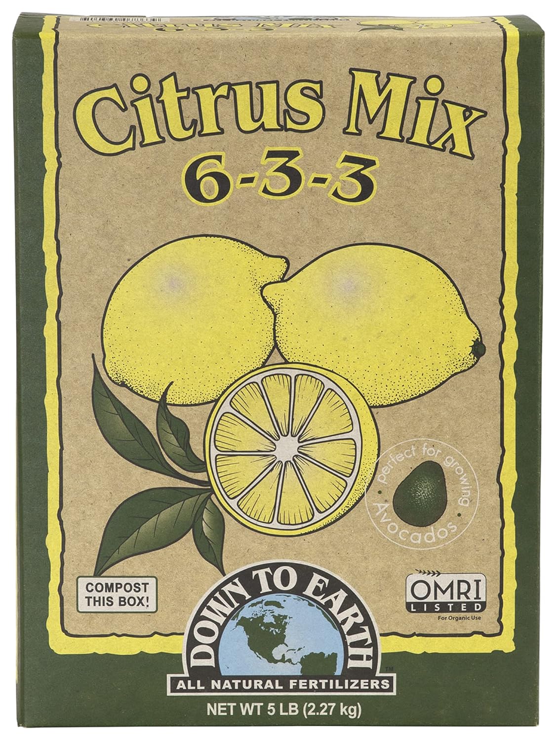 Down to Earth Citrus Mix provides essential nutrients to cannabis, promoting strong growth and larger yields.