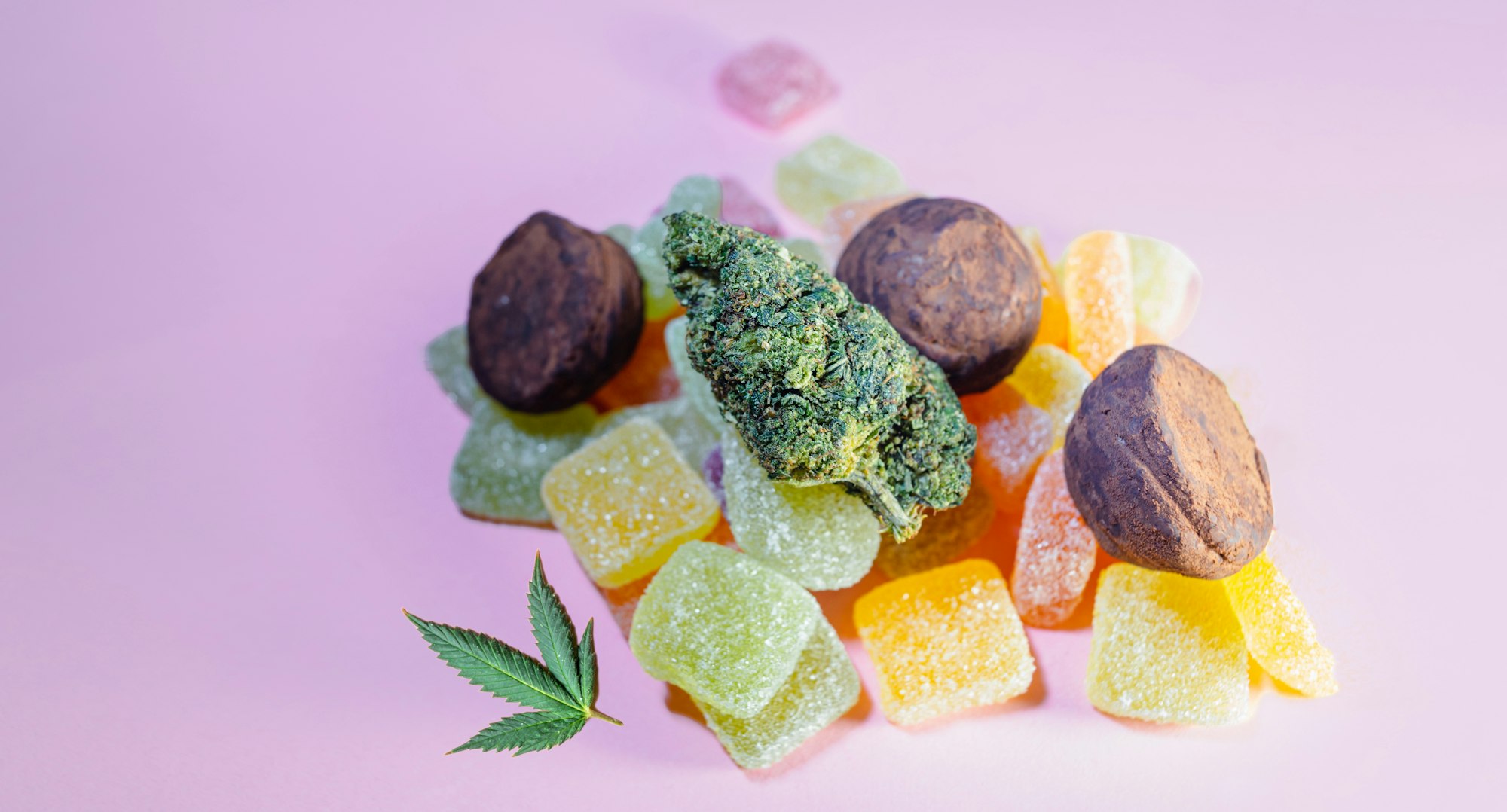 medical marijuana edibles candies infused with cbd hhc or thc cannabis in food industry